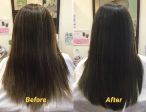 川崎市の美容院”hair green”の髪質改善beforeafter
