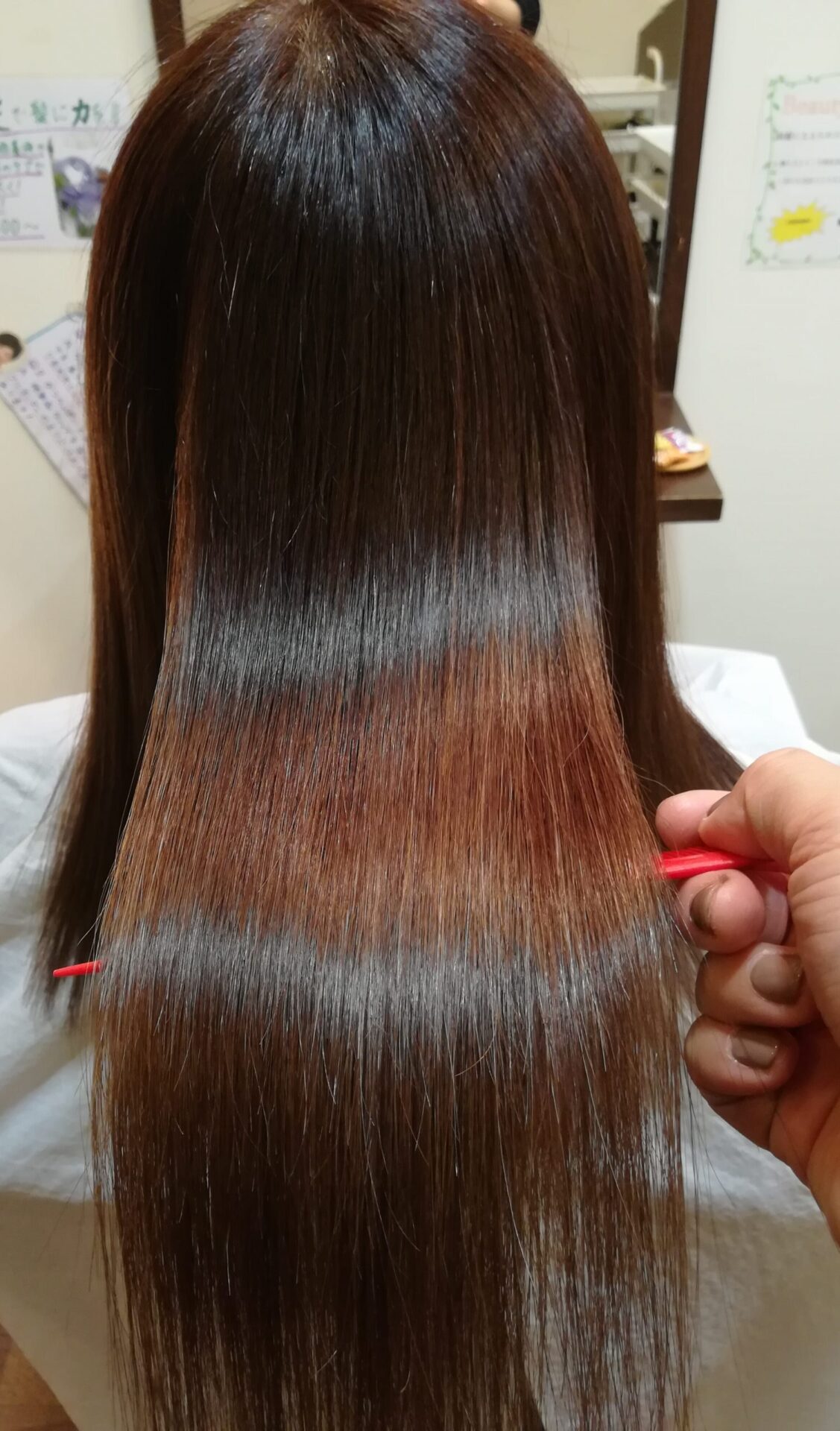 川崎市の美容院”hair green”の髪質改善 ロング