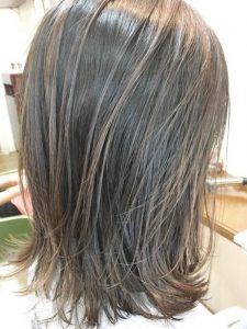 川崎市の美容院”hair green”の極細ハイライトカラー