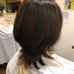 川崎市の美容院”hair green”のミディアムウルフ