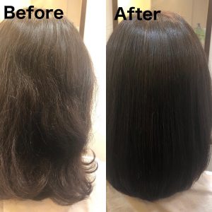 川崎市の美容院”hair green”の髪質改善beforeafter