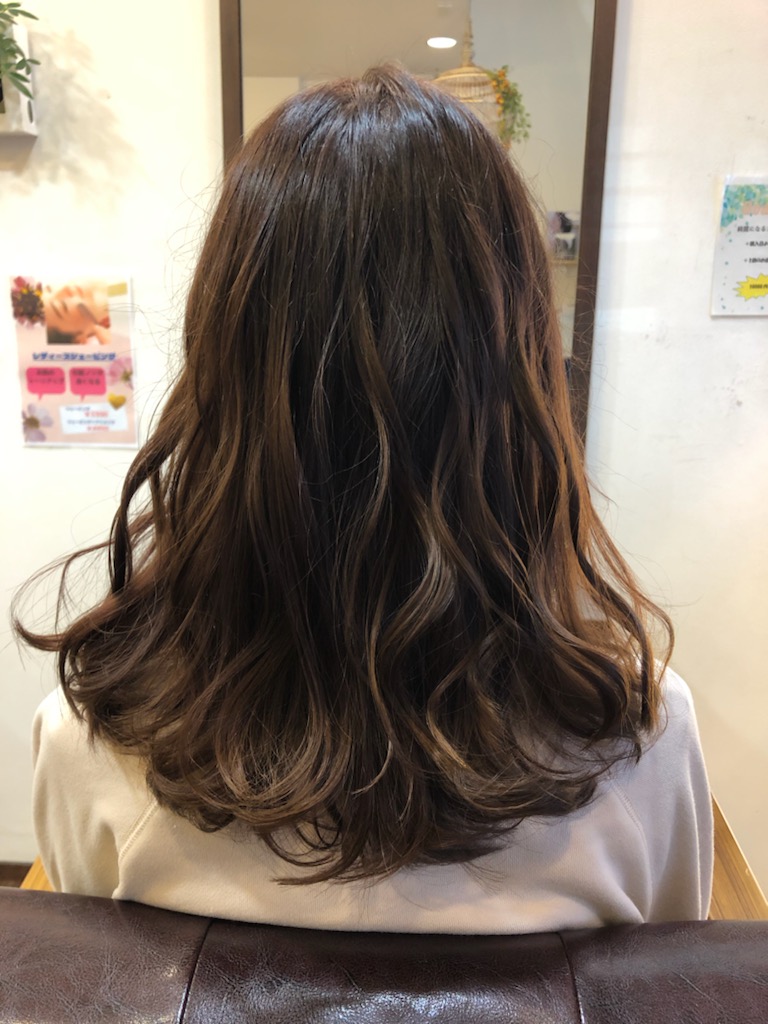 川崎市の美容院”hair green”の髪質改善スタイル